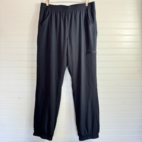 NWT Eddie Bauer Women's Fleece Lined Pants StormRepel Black UPF 50+ Size 10 - Picture 1 of 16